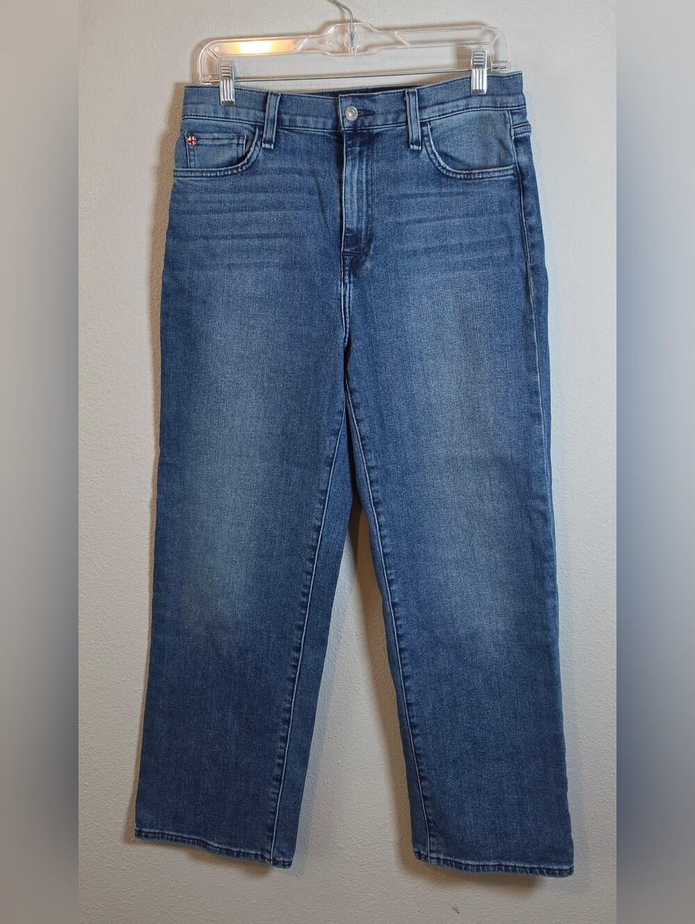 HUDSON Noa Yvonne High-Rise Straight Ankle Jeans Blue Denim Size 28 - Picture 3 of 11